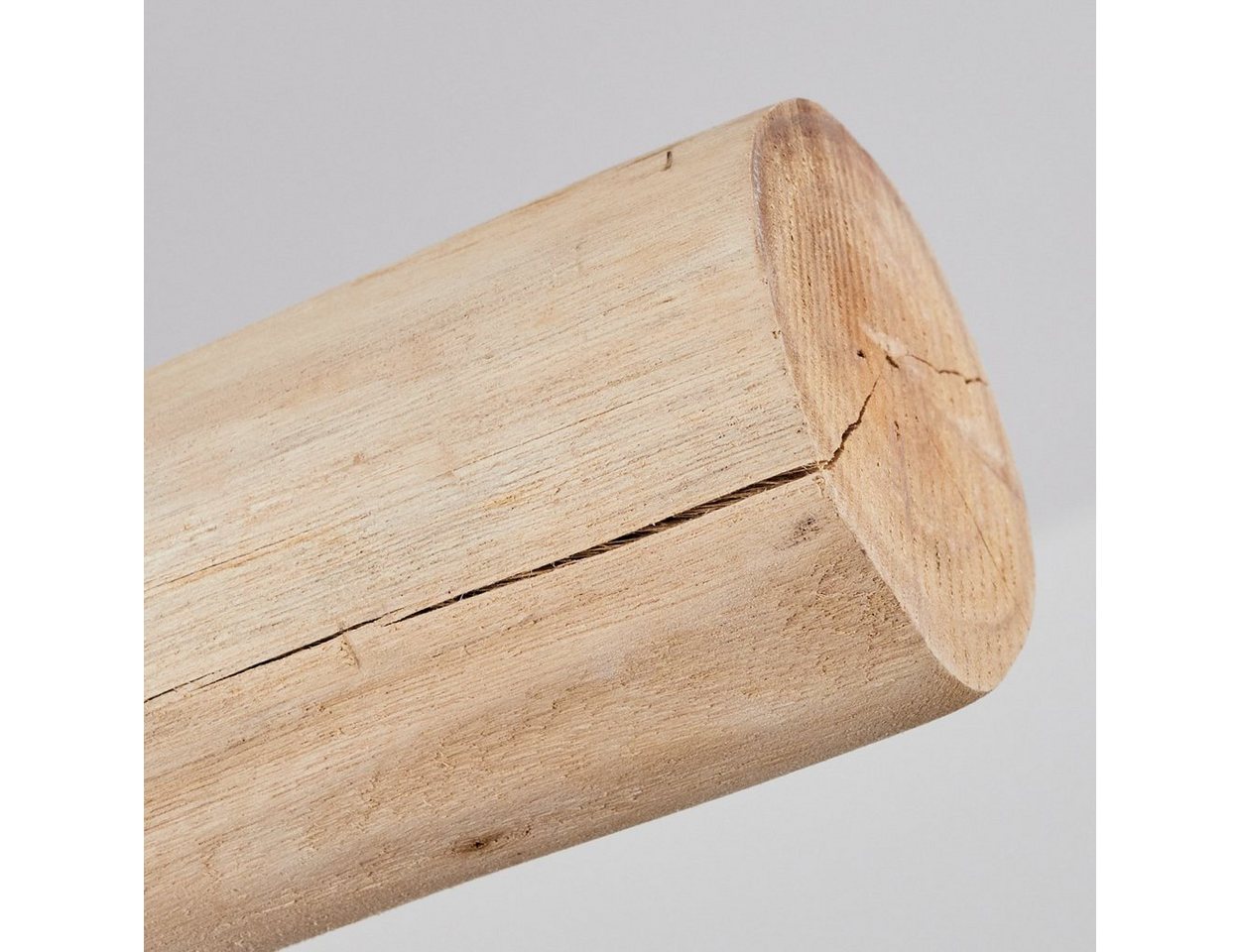 hofstein Pendelleuchte »Torano« Hängelampe aus Metall/Holz in Schwarz/Natur, ohne Leuchtmittel, 3xE27, höhenverstellbare in Gitter-Optik Bild 5