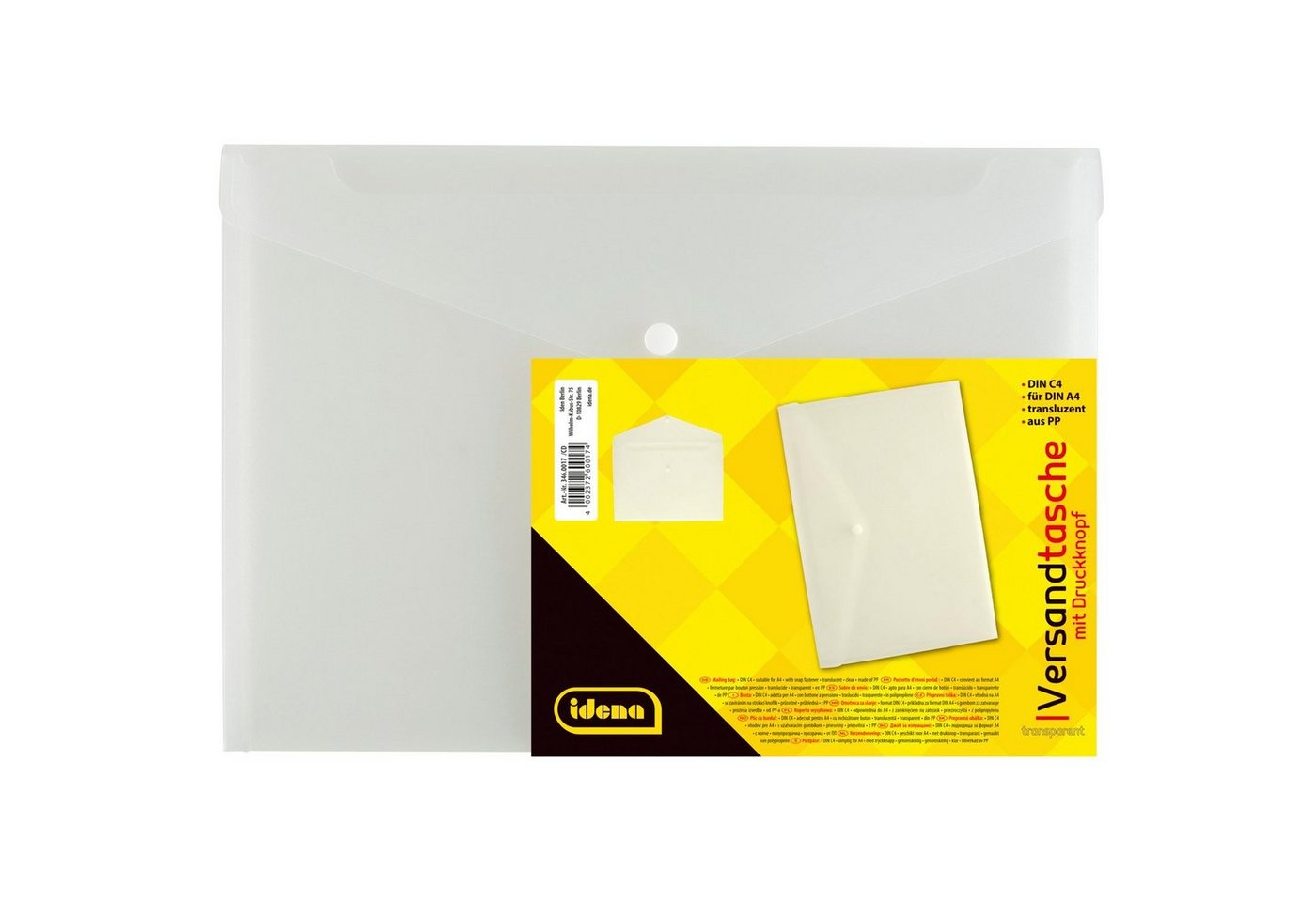 Idena Versandtasche Idena Versandtasche C4 PP, transparent