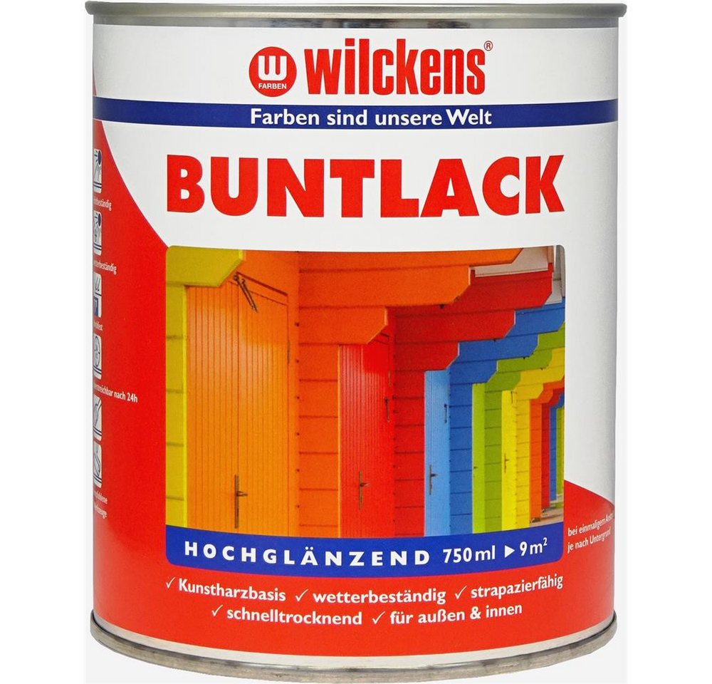 Wilckens Farben Kunstharzlack Buntlack Lack, hochglänzend, Schokoladenbraun RAL 8017, 750 ml Bild 2
