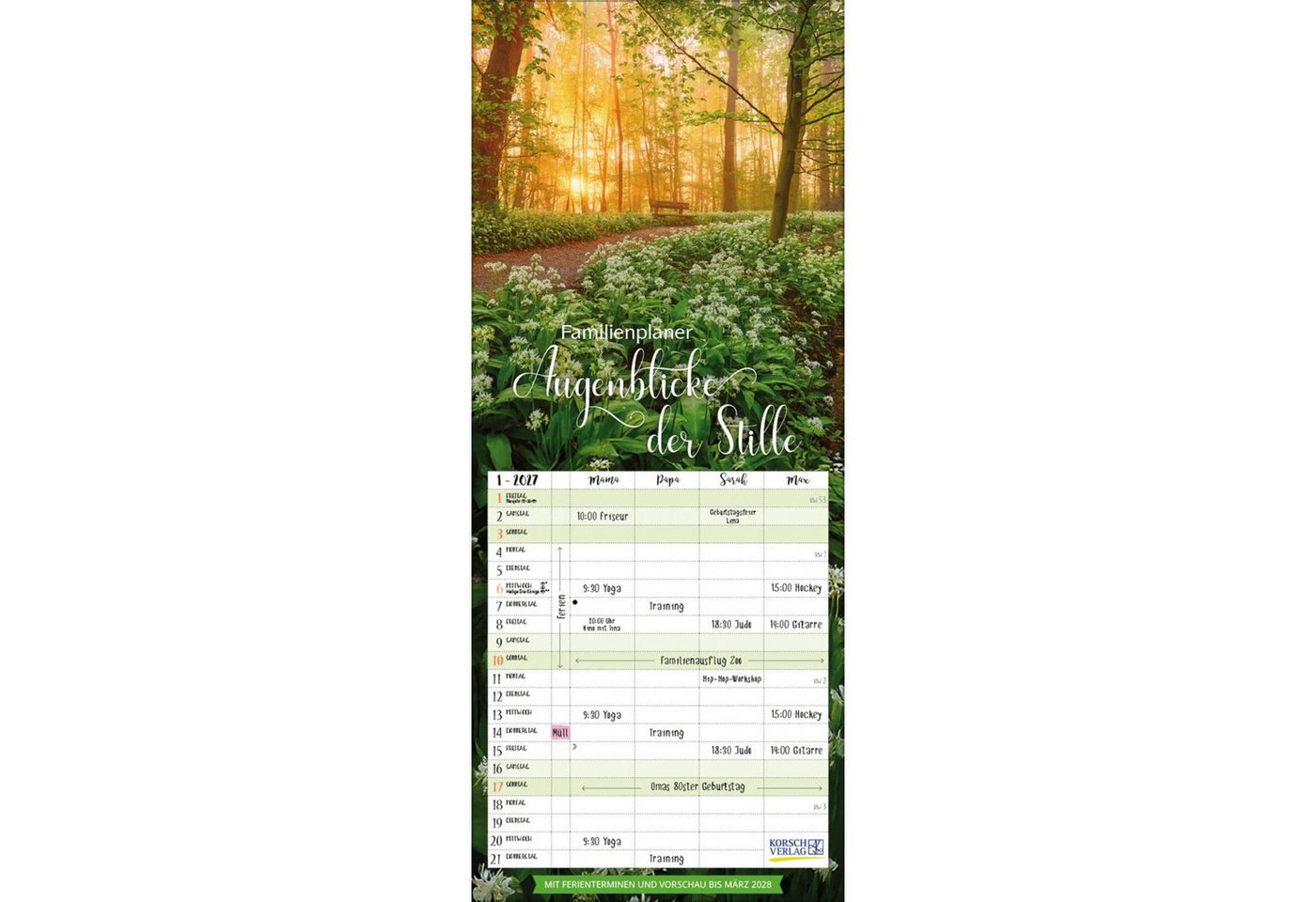 Korsch Verlag Wandkalender Augenblicke der Stille 2027