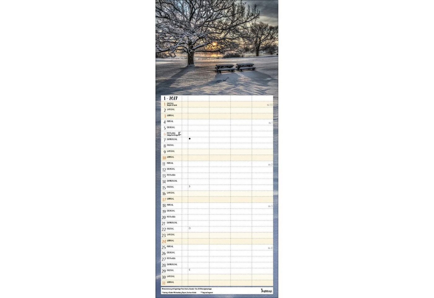 Korsch Verlag Wandkalender Augenblicke der Stille 2027 Bild 2