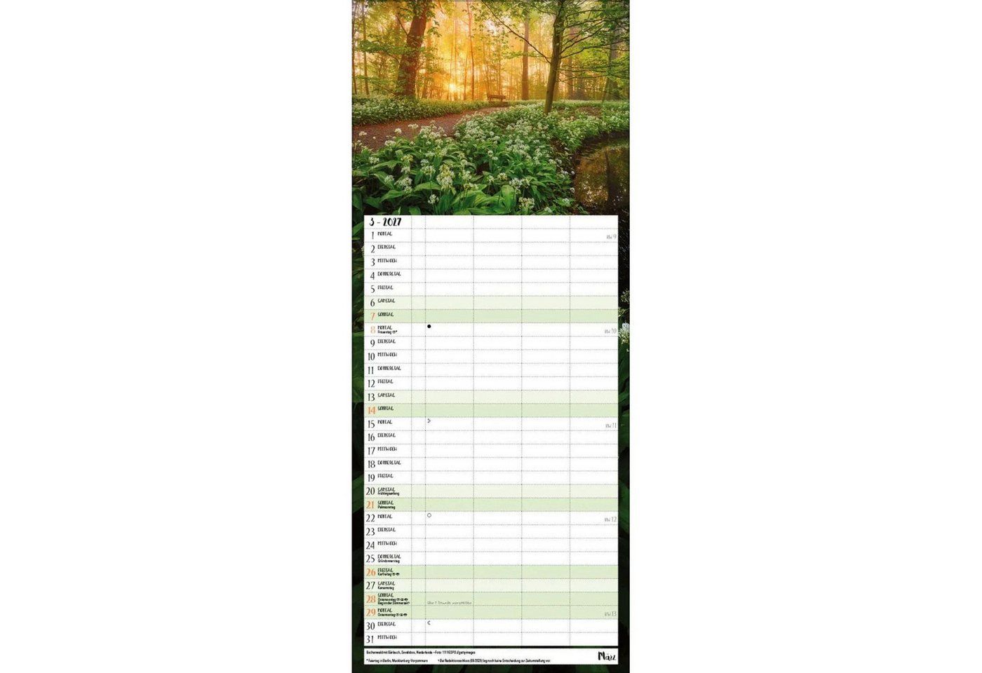 Korsch Verlag Wandkalender Augenblicke der Stille 2027 Bild 5