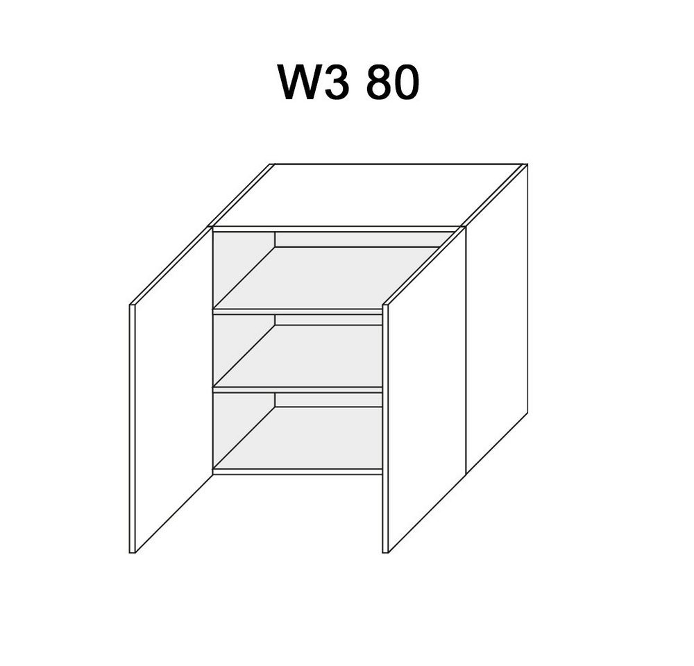 Möbel für Dich Küchenzeile Moderne Grifflose Einbauküche VELO 200 cm, 6-teilig, mit SoftClose, Fronten aus 19 mm Acrylplatte, Korpusstärke 18 mm Bild 2