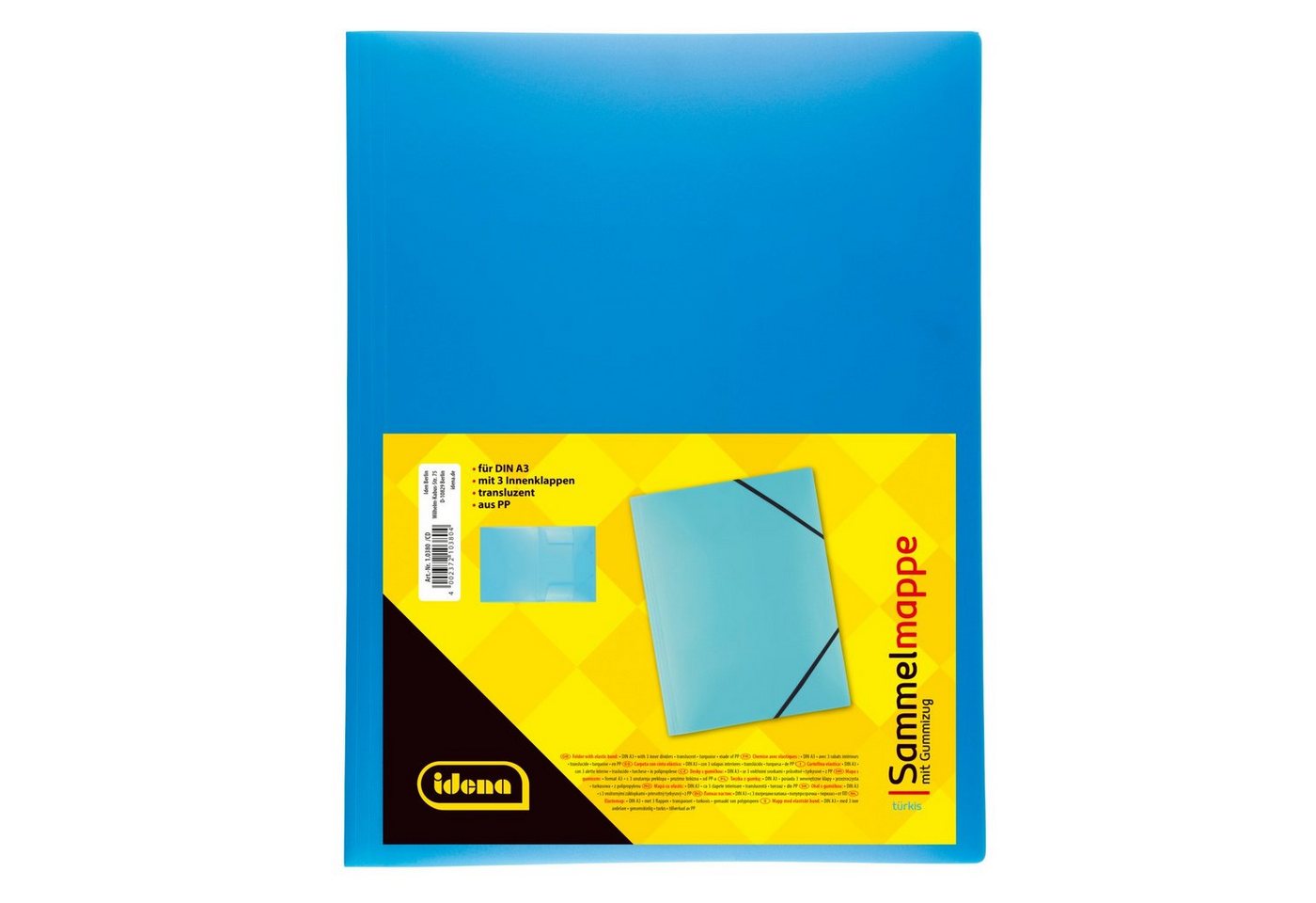 Idena Hefter Idena 10380 - Sammelmappe mit Gummizug für DIN A3, aus Polypropylen Bild 2