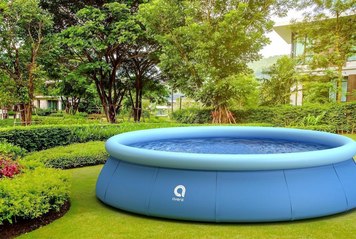 Avenli Quick-Up Pool Avenli Prompt Set 427x84cm Pool, ohne Zubehör, blau (Aufstellpool mit aufblasbarem Ring, Quick Up Pool ohne Pumpe), Swimmingpool auch als Ersatzpool geeignet