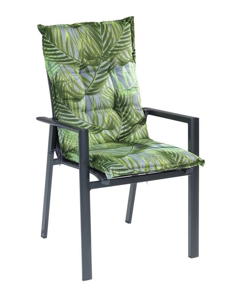 GO-DE Polsterauflage LAKEVIEW, 50 x 110 cm, Grün, für Mittellehnstühle, (6 St), Gartenstuhlauflage für Mittellehner