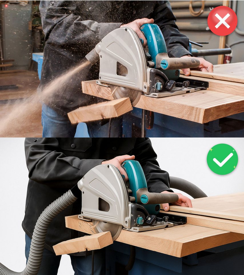 VABIONO Schlauchadapter Reduzierung Muffe Hülse Adapter für Staubabsaugung, (Set, 3er), Kostenloser Versand