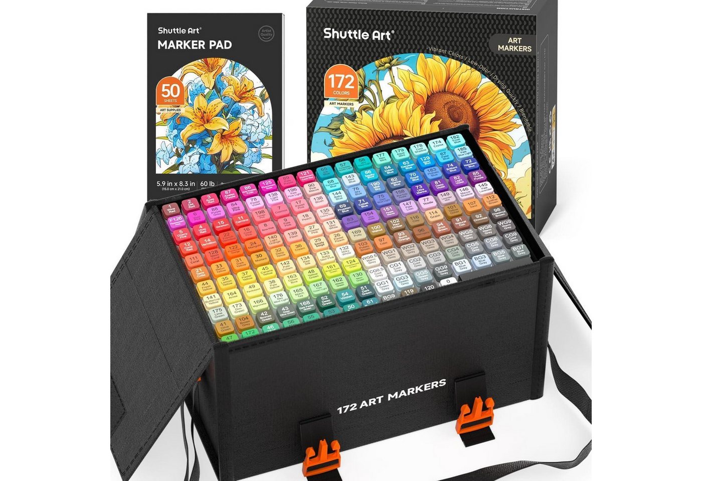LuxusKollektion Marker Alkoholmarker 171 Bunt Doppelseitig Stifte Blender Etui 172 Bild 3