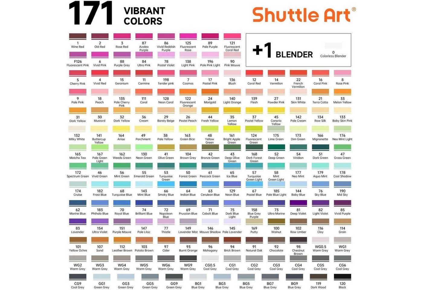 LuxusKollektion Marker Alkoholmarker 171 Bunt Doppelseitig Stifte Blender Etui 172 Bild 5