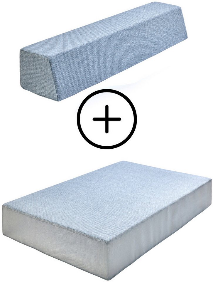 Hipp-Hopp - das Hüpfpolster Weichbodenmatte Hüpfpolster S, + Gratis Rückenpolster S Gerade Lounge Outdoor (Set), Made in Germany Bild 2