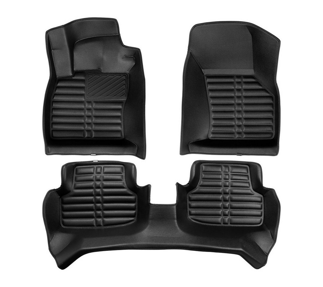 fussmattenprofi.com Auto-Fußmatte 5D Premium Auto Fussmatten für Seat Leon (3.Gen) (5F) 2012-2020 (1 St), für Seat Seat Leon