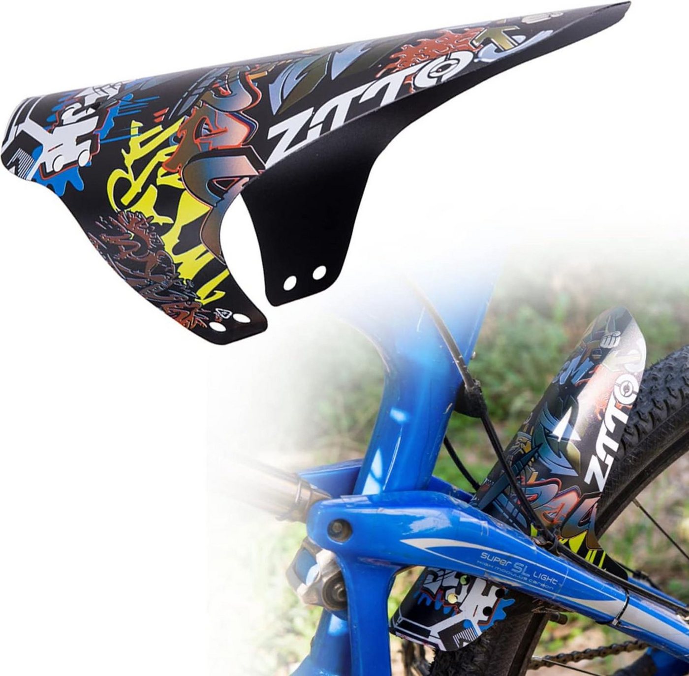 FELIXLEO Fahrrad-Schmutzfänger Langlebiges Material ist reißfest und ideal für jedes Wetter jetzt, 1-tlg. Bild 4