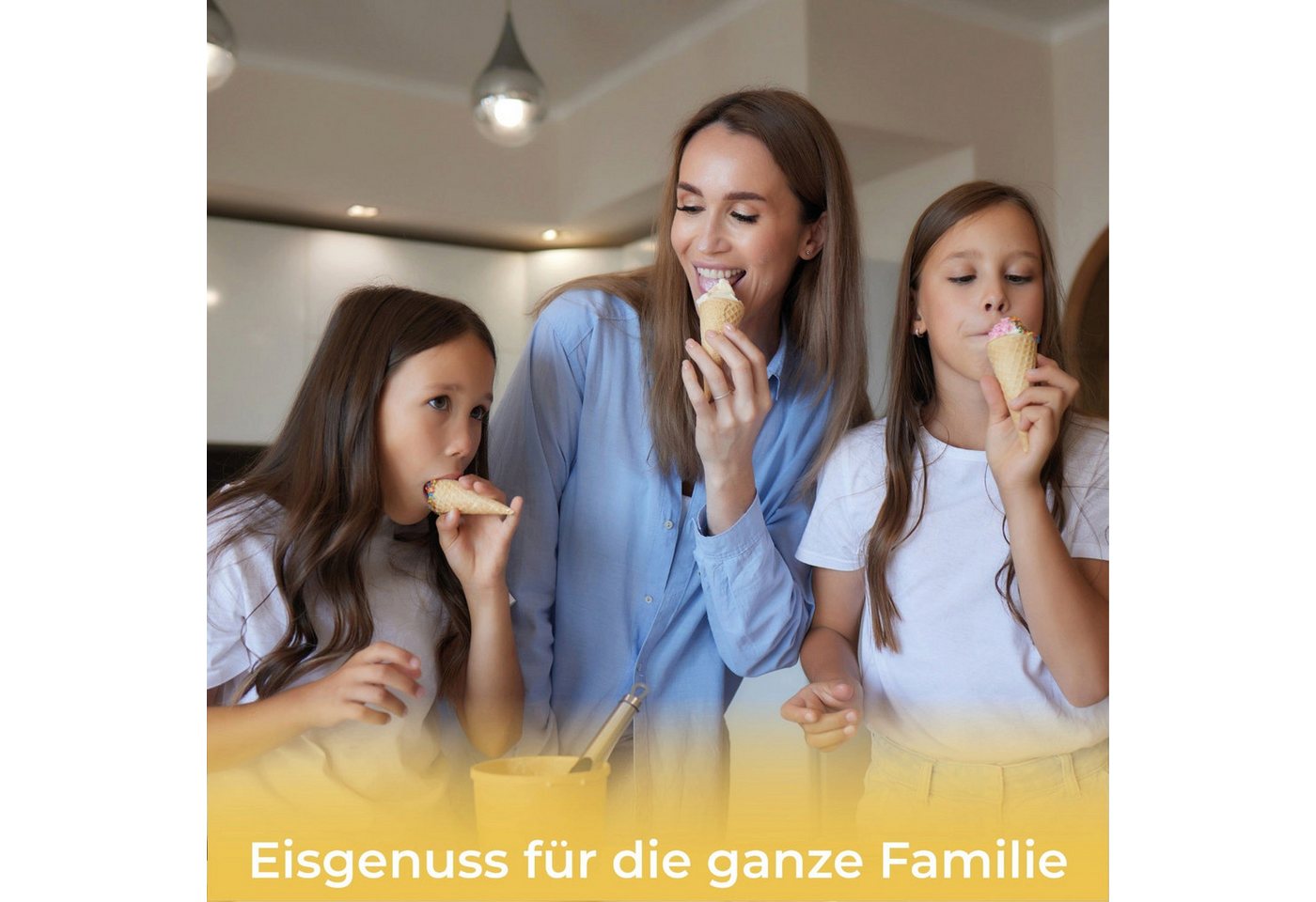 KLAMER Eismaschine mit Kompressor 1,5L 120W, Edelstahl, Speiseeis Maschine, Kühlfunktion, 1,5 l, 120 W, Raffiniertes Rührsystem, Nachfüllklappe, digitales Rezeptbuch Bild 5