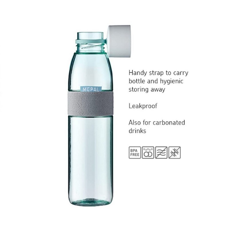 Mepal Trinkflasche Trinkflasche 500 ml für Sport und Freizeit in Vivid Blue, Ellipse Design, auslaufsicher Bild 2