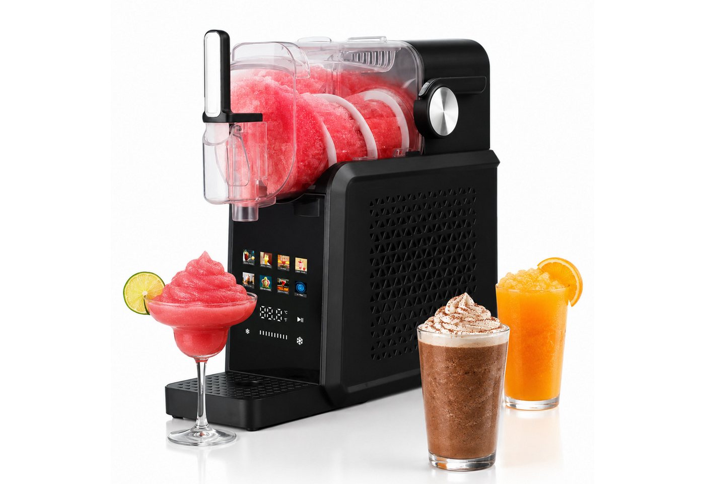 WHEELYOU Slush-Eismaschine Slush Maker 8-in-1, Selbstreinigung, ohne Eiswürfel, Touch-Bedienfeld, 1,8 l, 200 W, Kompressorkühlung, Ca. 15–60 Min. Zubereitung, 10 Konsistenzstufen Bild 3