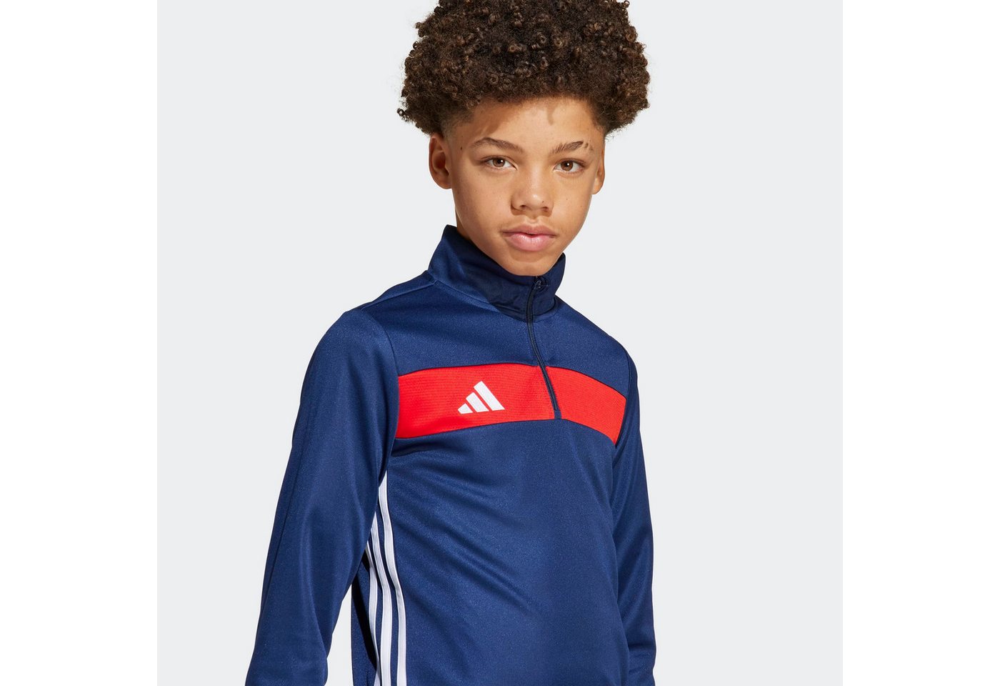 adidas Performance Trainingsshirt TIRO 25 ESSENTIALS KIDS TRAININGSOBERTEIL für Kinder, mit Reißverschluss, ohne Ausschnitt Bild 3