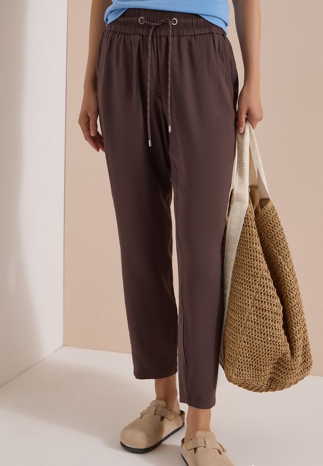 CECIL Jogger Pants Style Chelsea aus Viskose, atmungsaktiv, Loose Fit, schmale Beinform