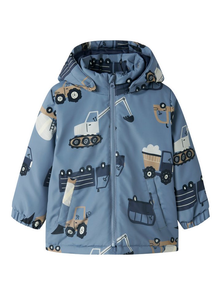 Name It Outdoorjacke NMMMAX JACKET PA AOP NOOS Kunstfaser, wasserabweisend, mit abnehmbarer Kapuze Bild 5