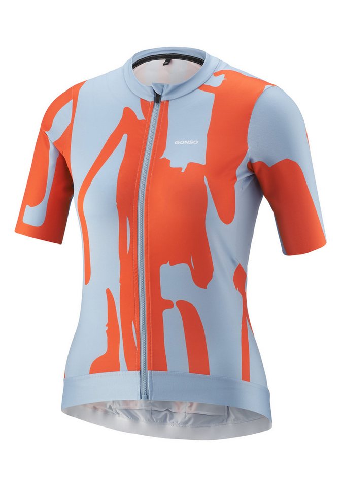 Gonso Radtrikot Road Jersey Print W Damen Fahrradtrikot, modernes Trikot mit 3-teiliger Rückentasche Bild 3