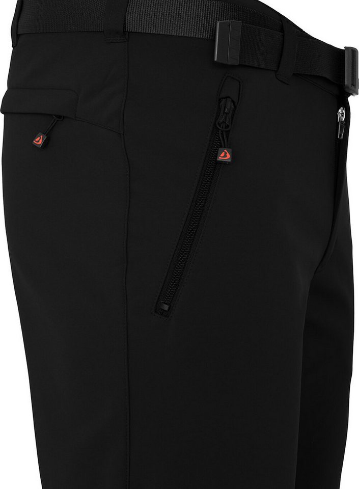 Bergson Outdoorhose ONETREE Herren Winter Softshellhose, winddicht, mit warmem Innenfleece, Kurzg