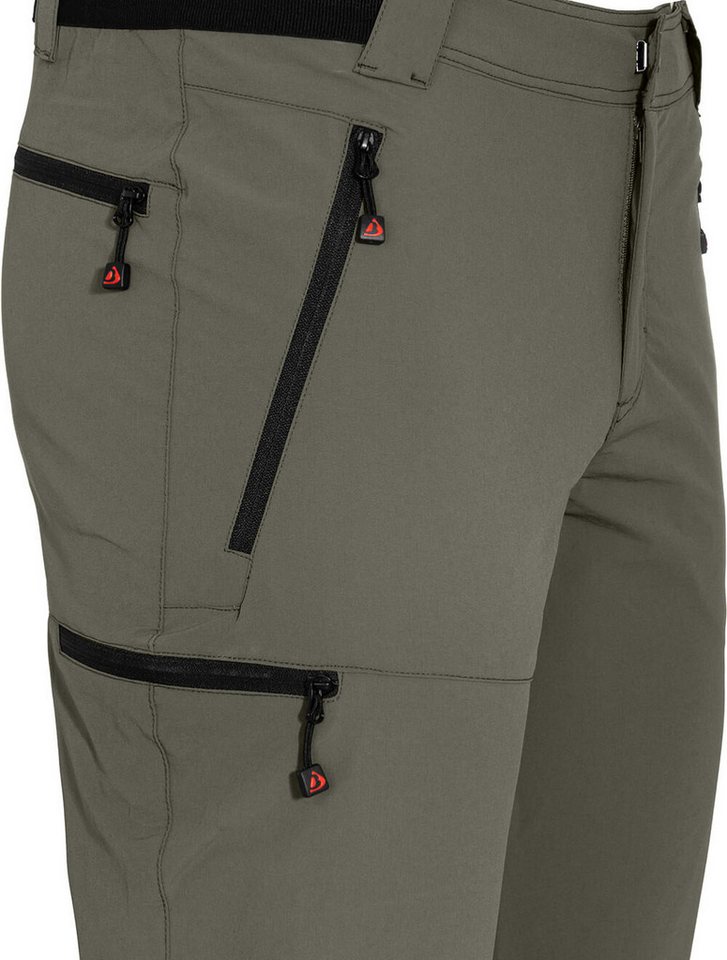 Bergson Outdoorhose ARRESÖ COMFORT (slim) Herren Wanderhose, leicht, strapazierfähig, Normalgrößen, grau/grün Bild 4