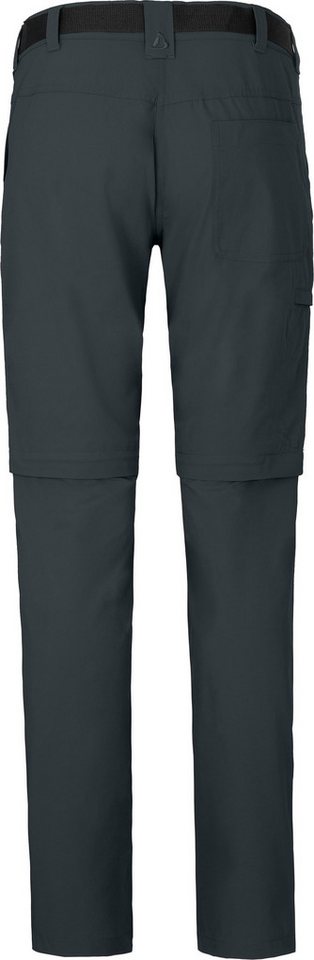 Bergson Outdoorhose BENNETT Zipp-Off (slim) Damen Wanderhose, vielseitig, pflegeleicht, Langgrößen, dunkel grau Bild 5