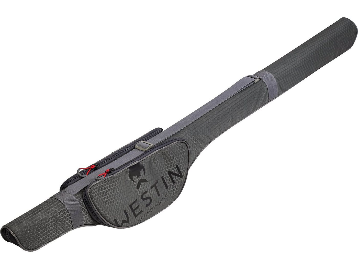 Westin Fishing Angelrutentasche W4 Rod Case Fits Rutenfutteral für 2 Ruten - 117cm 132cm 147cm 160cm (1-tlg), Expandierbare Rollentasche für größere Rollen