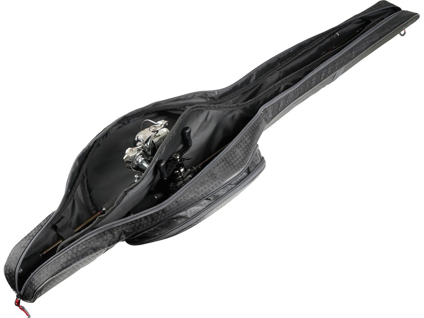 Westin Fishing Angelrutentasche W4 Rod Case Fits Rutenfutteral für 2 Ruten - 117cm 132cm 147cm 160cm (1-tlg), Expandierbare Rollentasche für größere Rollen Bild 2