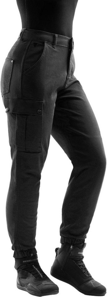 Rebelhorn Motorradhose Faster Damen Motorrad Jeans Verbindungsreißverschluss,Hüftprotektoren enthalten,Knieprotektor Bild 4