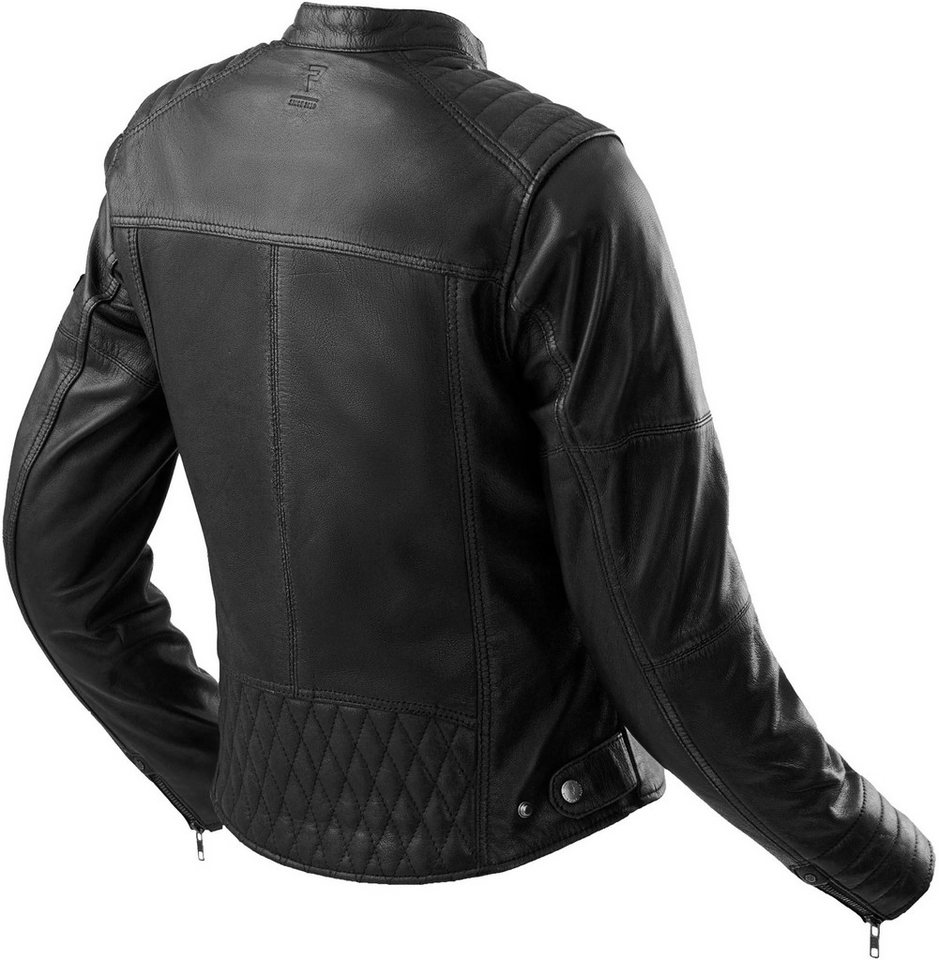 Rebelhorn Motorradjacke Hunter 2 Damen Motorrad Lederjacke Rückenprotektor enthalten,Verbindungsreißverschluss,Ellenbogenpro Bild 2