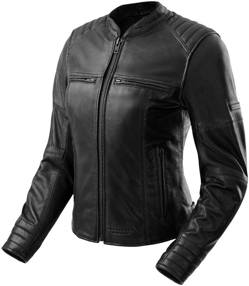 Rebelhorn Motorradjacke Hunter 2 Damen Motorrad Lederjacke Rückenprotektor enthalten,Verbindungsreißverschluss,Ellenbogenpro Bild 5