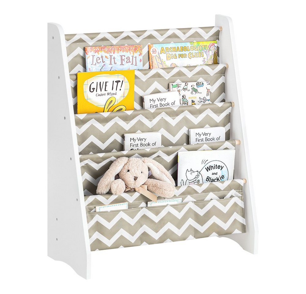 SoBuy Kinder-Bücherregal Hängefächerregal Zeitungsständer KMB50-HG