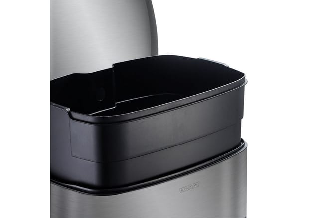 Karat Mülleimer Dustin aus Edelstahl Absenkautomatik 50 Liter