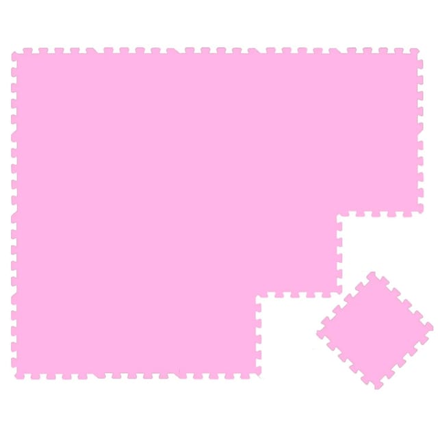LittleTom Baby & Kinder Puzzlematte 30 x 30 cm 18 Teile Pink