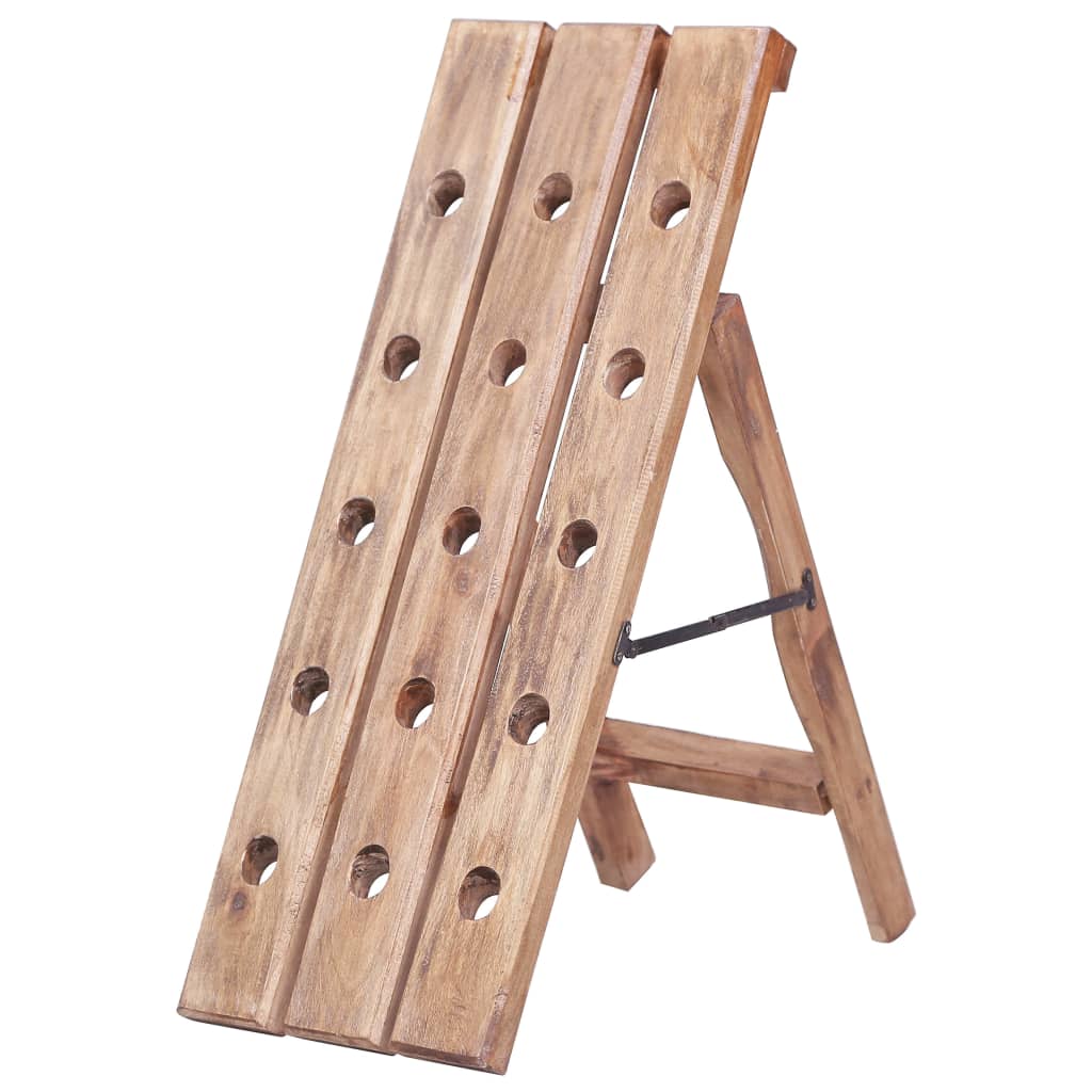 Weinregal Für 15 Flaschen 26x50x70 Cm Altholz Massiv Vidaxl