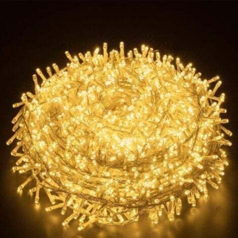 100 M Lange Dekorative Außenbeleuchtung – 1000 Warmweiße Leds, Ip44, 8 Modi, Ideal Für Weihnachten, Hochzeiten Oder Innendekorationen.