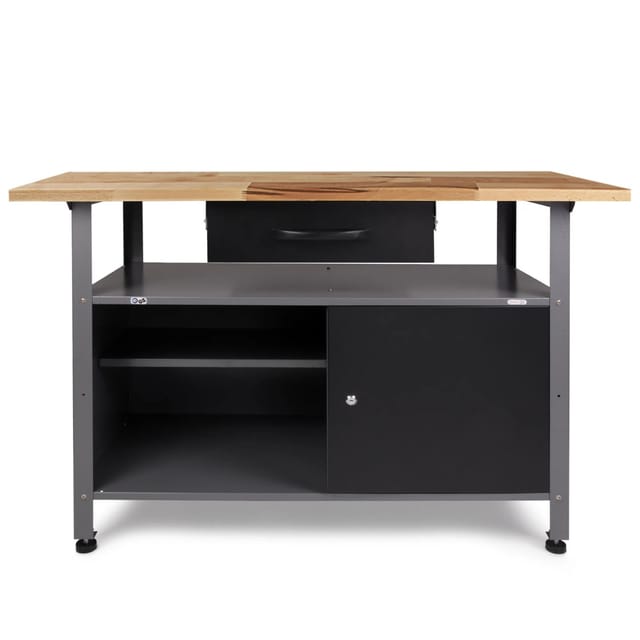 Ondis24 Werkbank Klaus 120 cm 1 Schieber 1 Tür Werkstatteinrichtung