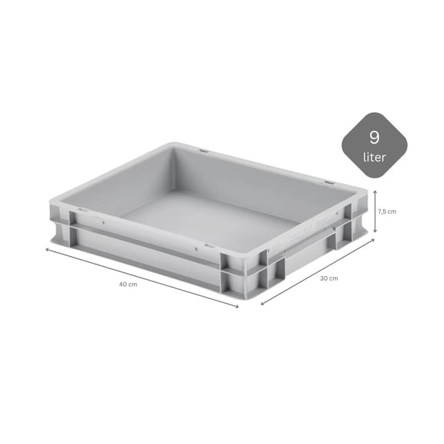 CHEFGASTRO SuperSparSet 3 x Pizzaballenbox Ohne Deckel HxBxT 7,5 x 30 x 40 cm 9 Liter Teigwanne Für Pizzateig Sstapelbare Pizzabox