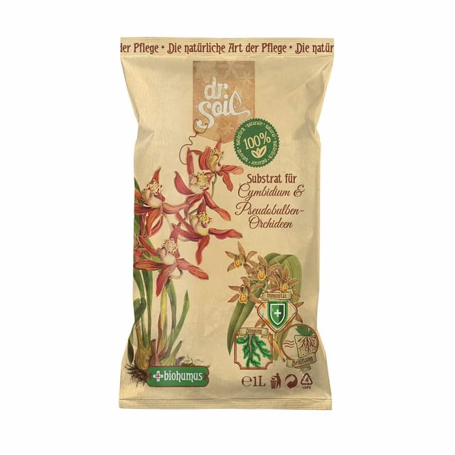 Dr.Soil Substrat für Cymbidium Orchideen 1L Beutel