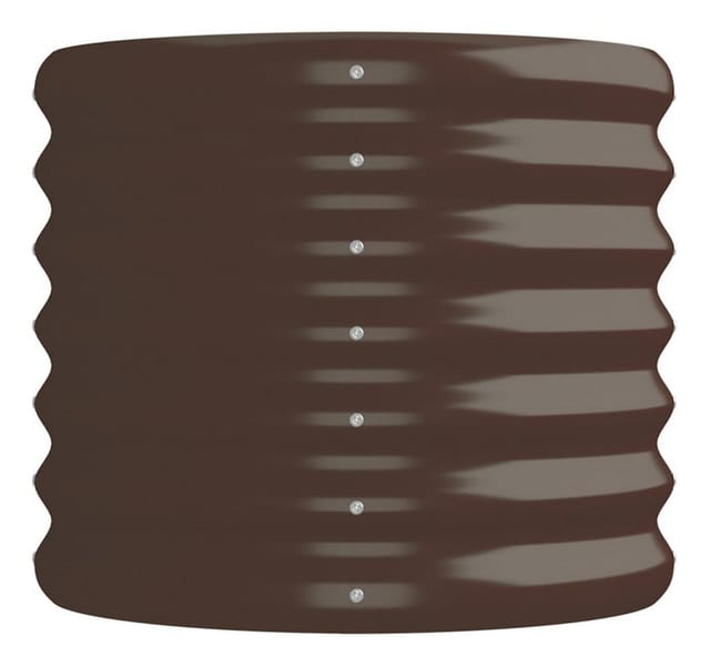 furnicato Hochbeet Pulverbeschichteter Stahl 152x40x36 cm Braun