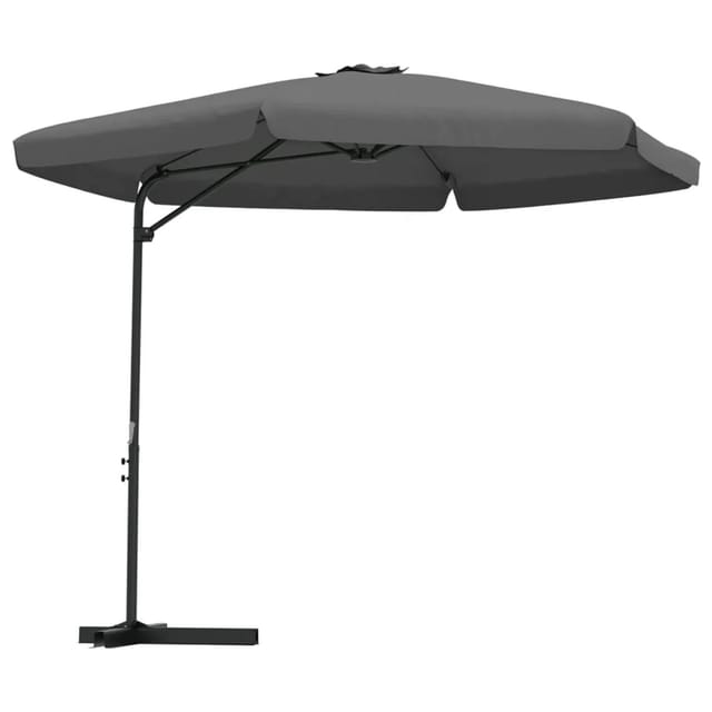 furnicato Sonnenschirm mit Stahl-Mast 300x250 cm Anthrazit