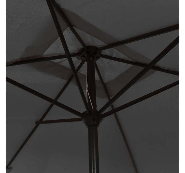 furnicato Sonnenschirm mit Metall-Mast 300x200 cm Anthrazit