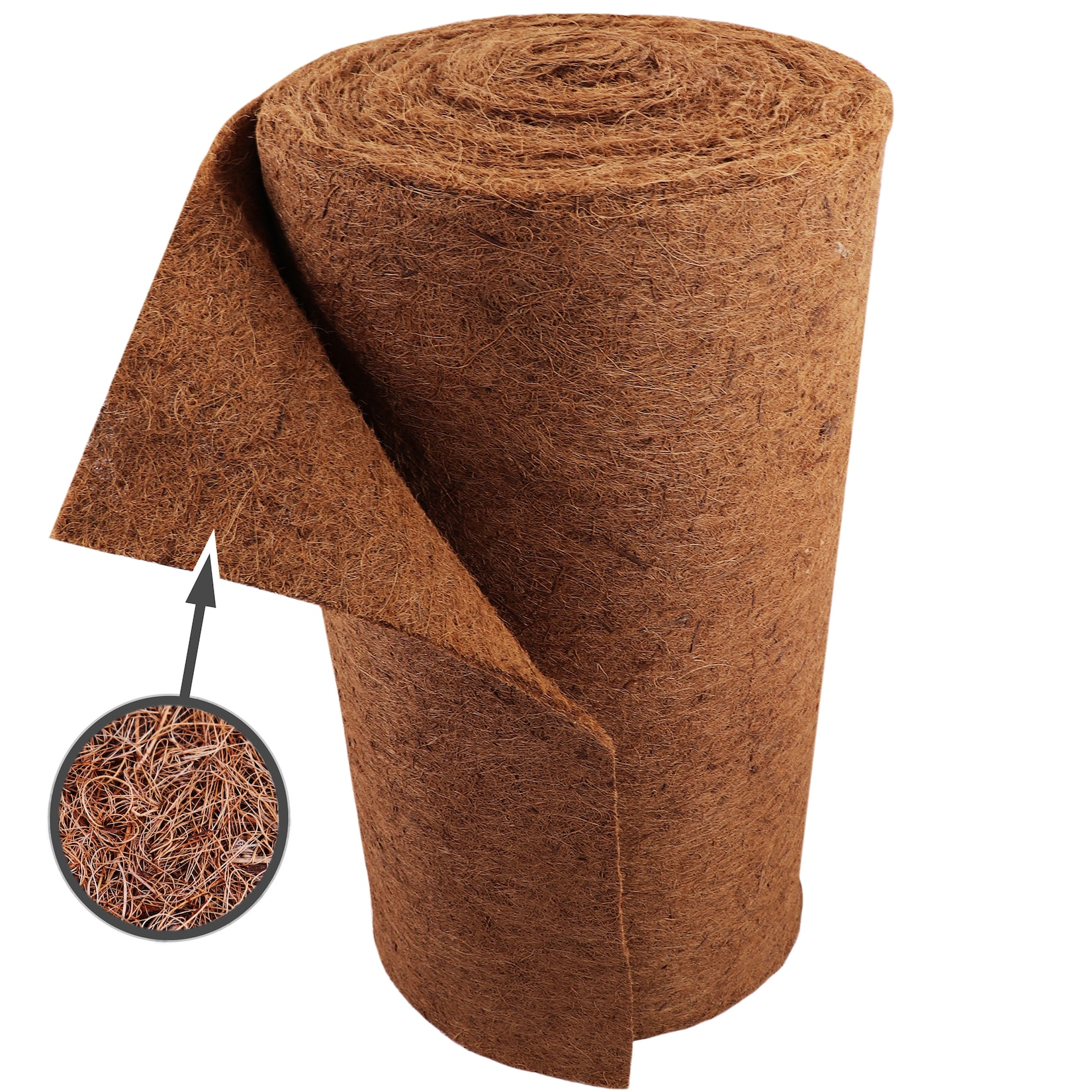 Aquagart 3m Kokosmatte Winterschutz Böschungsmatte Kokosfasermatte 800g/m² 0,25m Breit