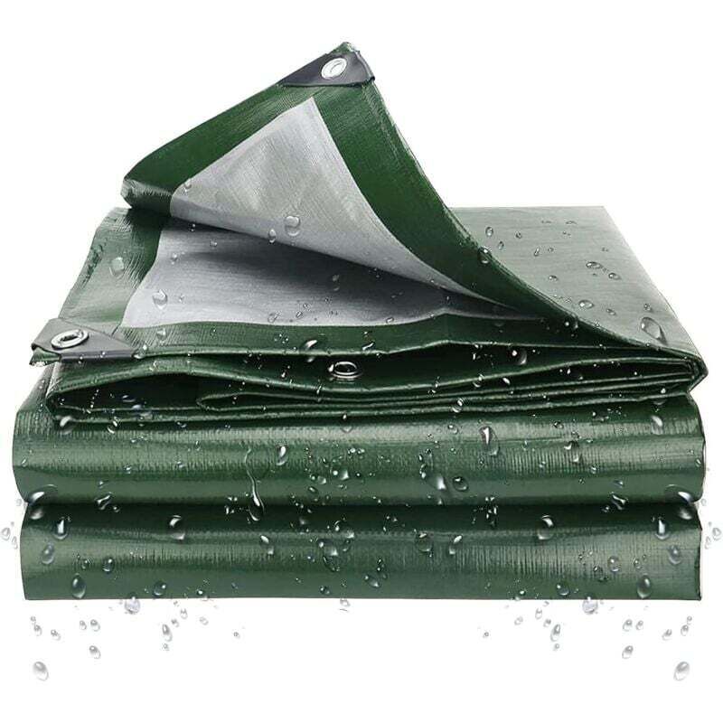 2 X 4 M Outdoor-schutzplane, Mehrzweck-wasserdichte Polyethylenplane, Staubschutzplane, Möbel- Und Wohnwagenabdeckung (farbe: Grün)