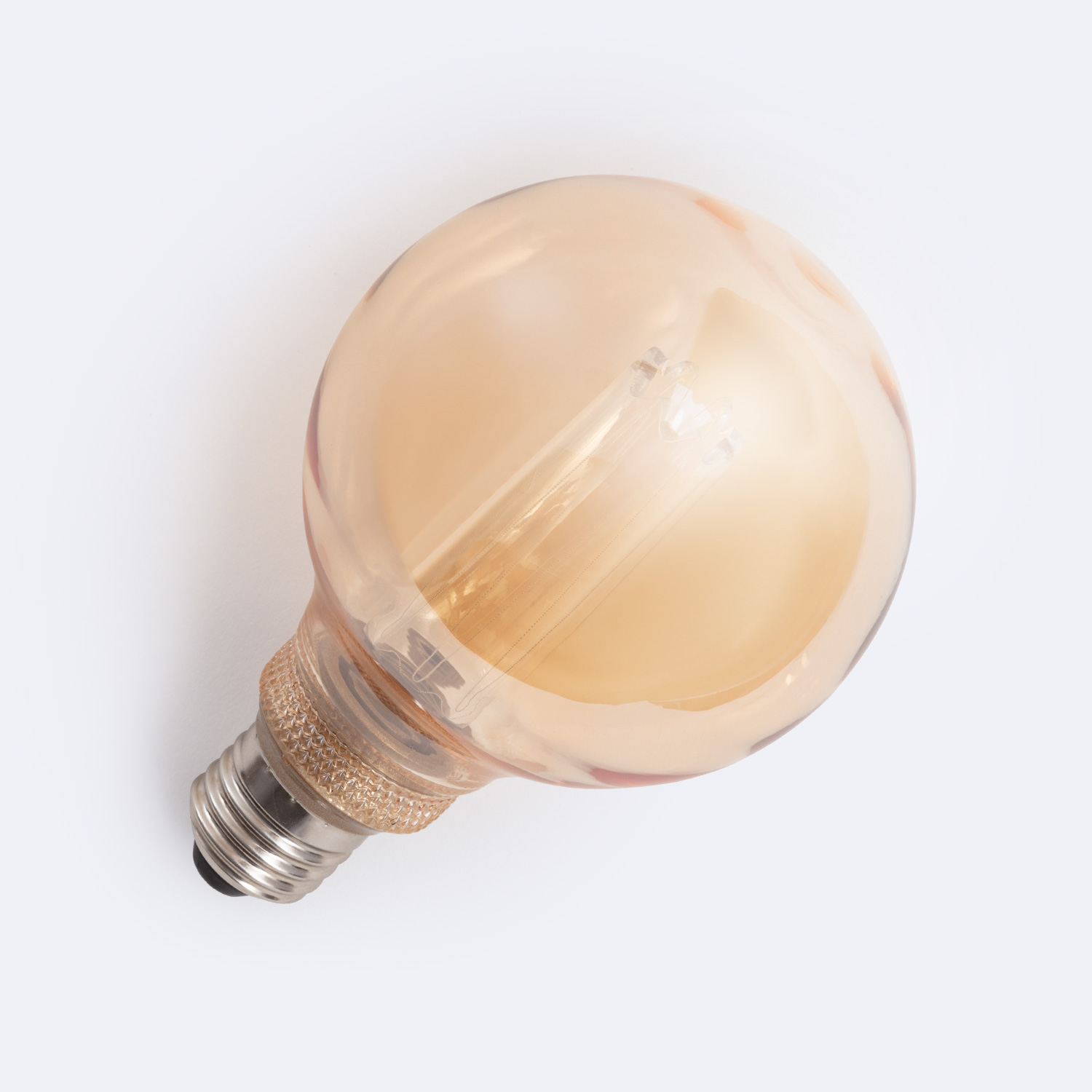 Led Glühbirne Filament E27 3,5w 110 Lm G95 Gold No Flicker 1800k Superwarm