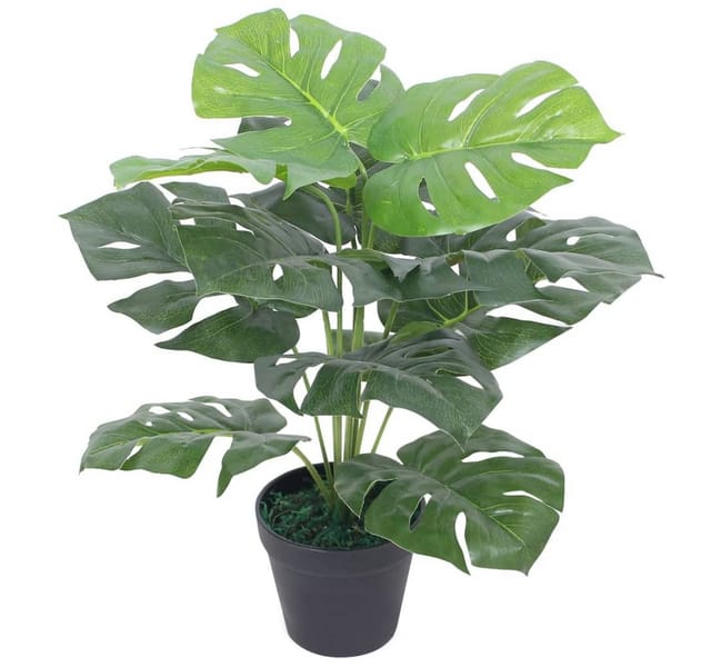furnicato Künstliche Monstera-Pflanze mit Topf 45 cm Grün