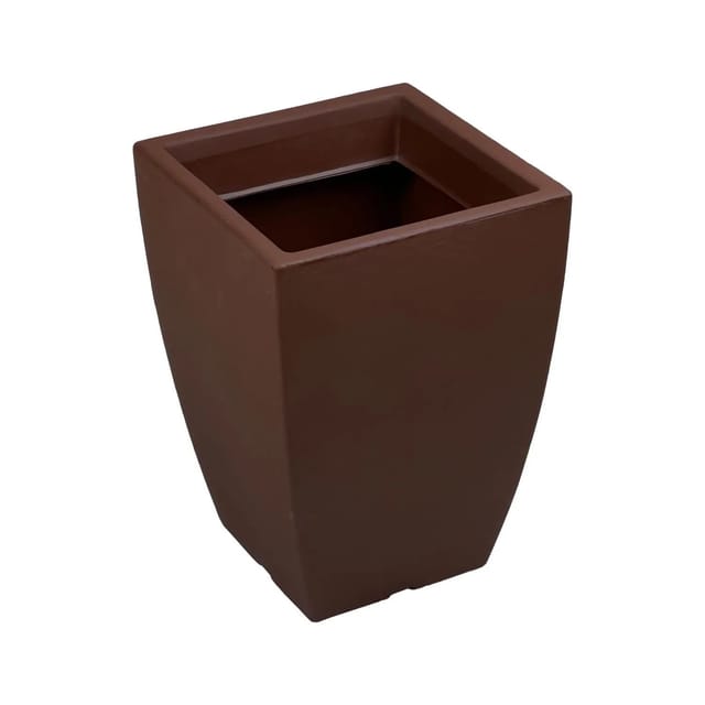 Mein-Pflanztopf Adone Mediterraner Blumentopf in Schieferoptik 40cm Braun