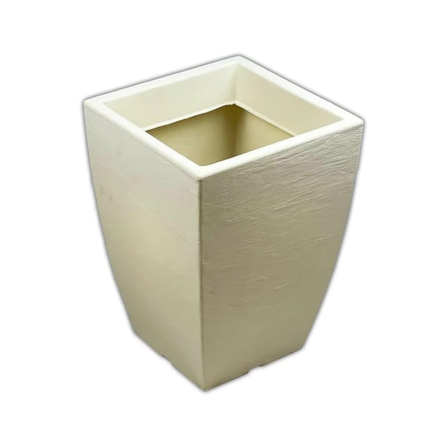 Mein-Pflanztopf Adone Mediterraner Blumentopf in Schieferoptik 40cm Elfenbein