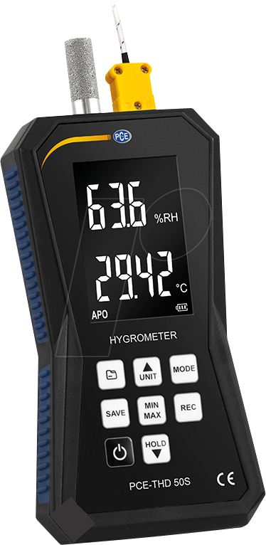 PCE Instruments Temperatur Datenlogger mit Sinterfilter THD 50S