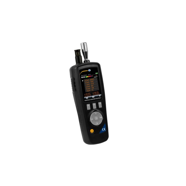 PCE Staubmessgerät mit Temperatur und Feuchtigkeitsmessung PCE Instruments Staubmessgerät mit Temperatur und Feuchtigkeitsmessung